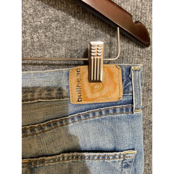 Bullhead Men’s Jeans Blue Denim Dark Wash Slim Boot Leg Men’s Size 32x32 - Picture 3 of 8